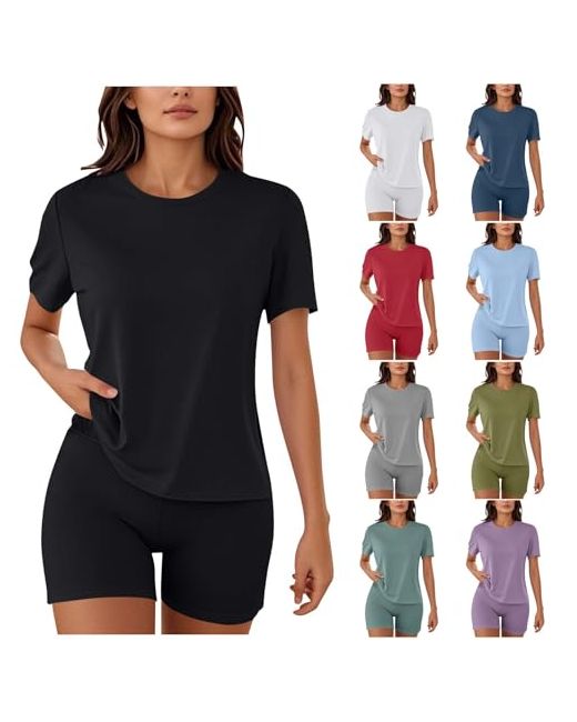 Tenue D'Été Enfant Syna World 2 Pièces – T-shirt + Short Jogging Hip Hop Y2K – Confortable & Tendance 2-14 Ans