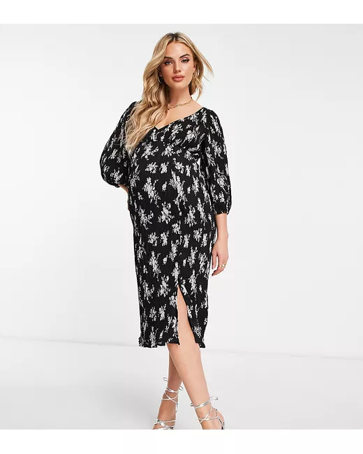 fall flowy wedding guest dress PRETTYGARDEN Women's Fall Wedding Guest Dresses Boho Floral Long Sleev
