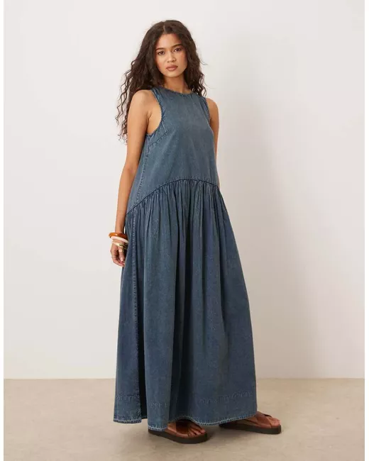 one shoulder flare dress ASOS DESIGN plunge scarf detail maxi dress – ASOS Sample Sale