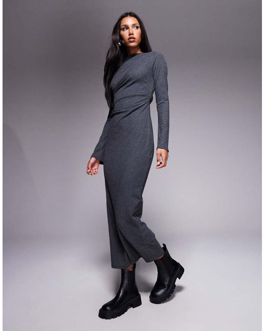 sachin and babi light blue dress ASOS DESIGN Curve sequin midi dress with open back in silver