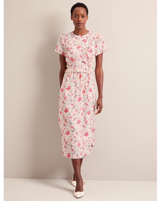 Cefinn Ayla Silk Midi Dress in Green | Stylemi