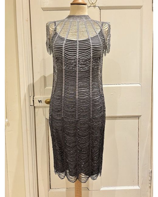 Karen Millen Embellished Beaded Flapper Dress. 8 Uk. Never Worn