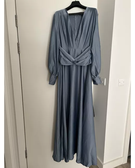 Boohoo Satin Dress in Green | Stylemi