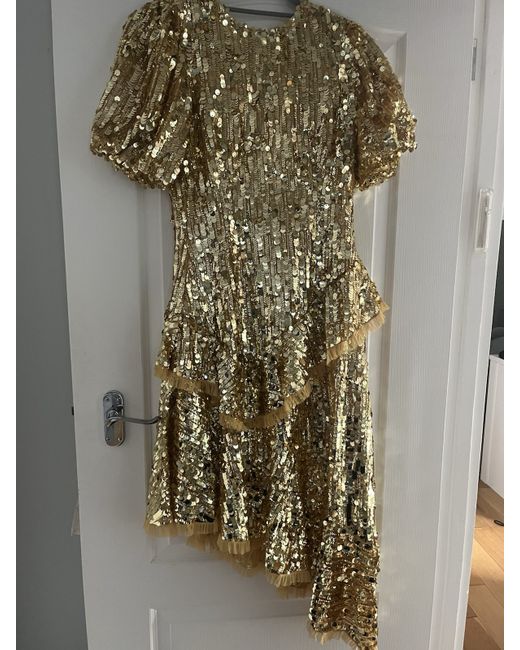gold glitter dress topshop Gold Rush NYC Girls Ophelia Sequin Dress Black / Y/L (12) main image 0