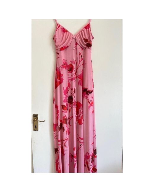 Pink Long Maxi Dress s in Pink | Stylemi