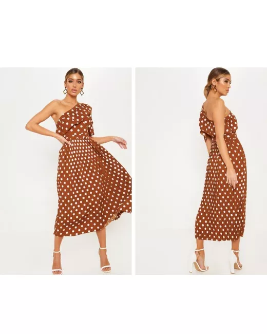 open lace back dress Polka Dot Ruffled Long Sleeve Pleated Maxi Dress – Nicole & B Boutique