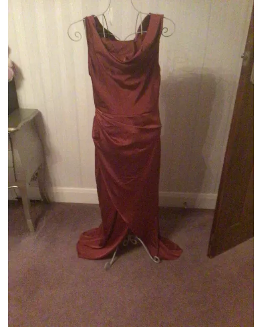 plum bridesmaid dresses under 100 Joyfolie Women's Aniya Bridesmaid Maxi Boho Dress in Plum, Extra Small main image 0