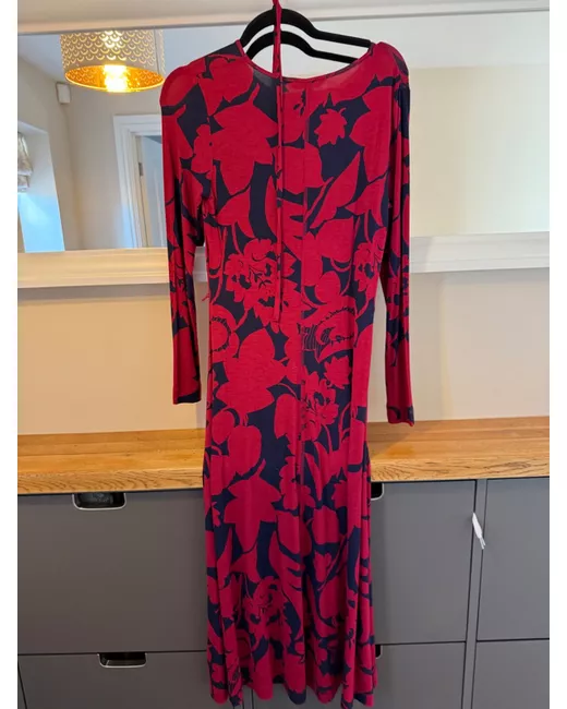 Boden long sleeve tie waist jersey dress | Stylemi