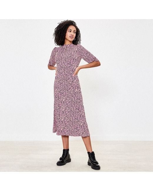 Oasis Leopard Print Midi Dress 18 | Stylemi