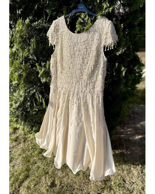 Monsoon Limited Edition Originals Pearl Embellished Beaded Evening Wedding  Dress | Stylemi