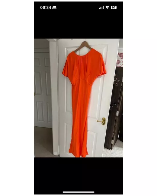 Karen Millen orange Dress 8 in Red | Stylemi