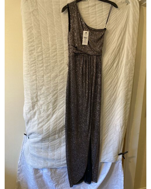 Lipsy Stud Maxi One Shoulder Dress. 8. BNWT in Black | Stylemi