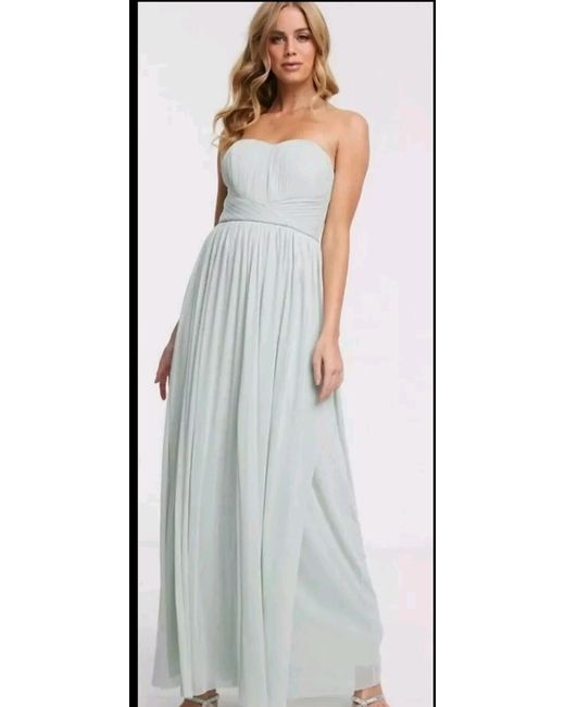light blue polka dot maxi dress Manaris Off Shoulder Maxi Dress - Blue Polka Dot