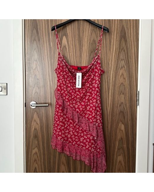 Urban Outfitters Uo Tiffany Asymmetrical Bandeau Mini Dress XL | Stylemi