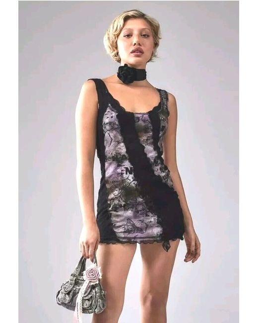 Urban Outfitters Nikita Lace Hanky Hem Midi Dress. Black/. Large. RRP 49 in  Beige | Stylemi