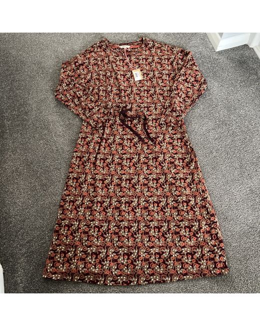 White Stuff Bnwt New And White Wave Print Avery Jersey Dress 10 in Blue |  Stylemi