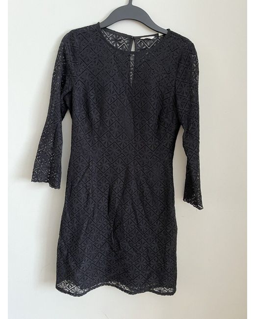 jack wills black lace dress Jack Wills Women's Black Lace Short Sleeve Dress 12
