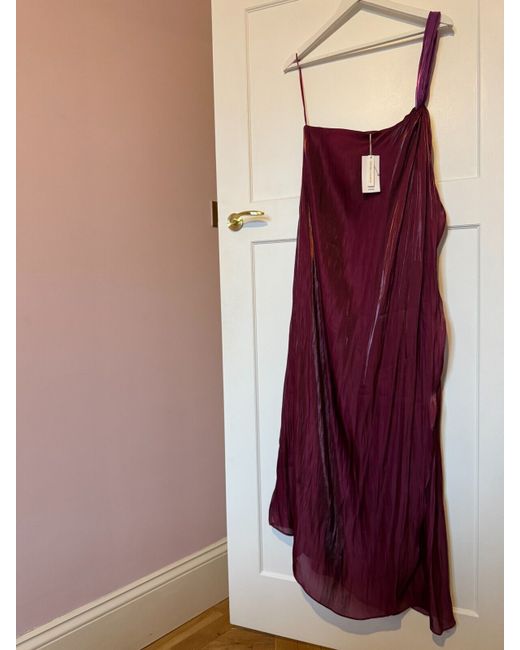 strapless open back dress Theory Pleated Hem Dress