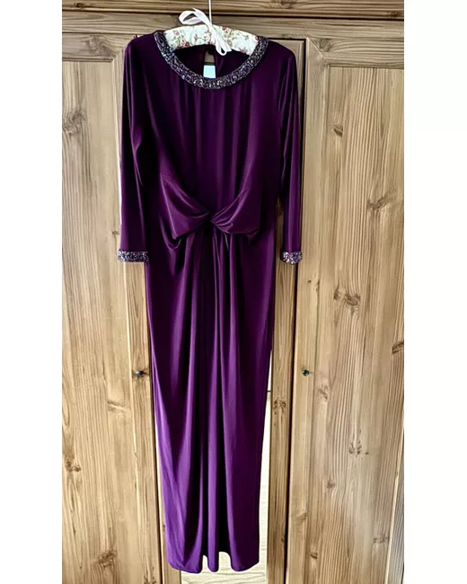 debenhams purple velvet dress Purple GWD by GEORGE W. DAVIES Velvet Maxi Dress