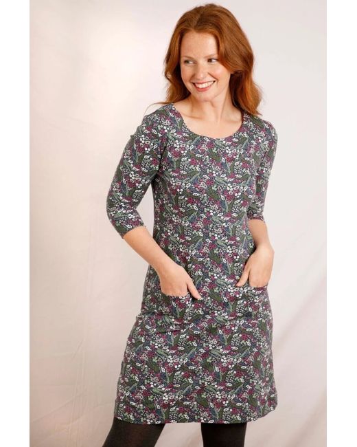 Hobbs New Navy Chartreuse Printed Hatty jersey midi dress Petite sizes 6-20  in Dark Blue | Stylemi