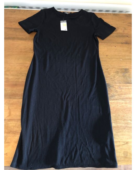 primark ribbed dress Women's Navy Ribbed Bodycon Mini T-Shirt Dress