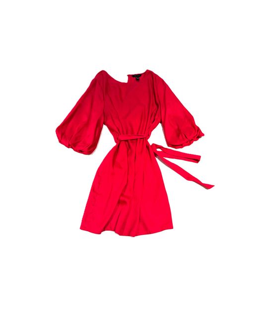 strapless open back dress New Look Curves Burgundy Red Pleated Midaxi Wrap Dress UK 20