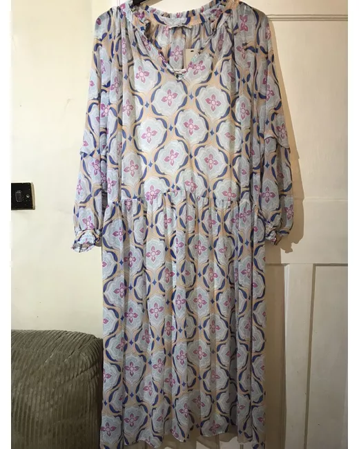 rainbow dress ladies Flower Teal Rainbow Dress