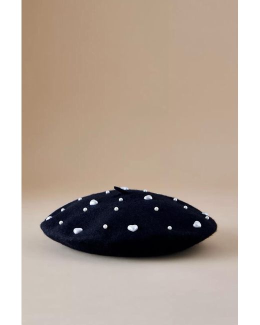 ANTHROPOLOGIE
Embellished Knit Beret-Blue Embellished Knit Beret | Anthropologie main image 2