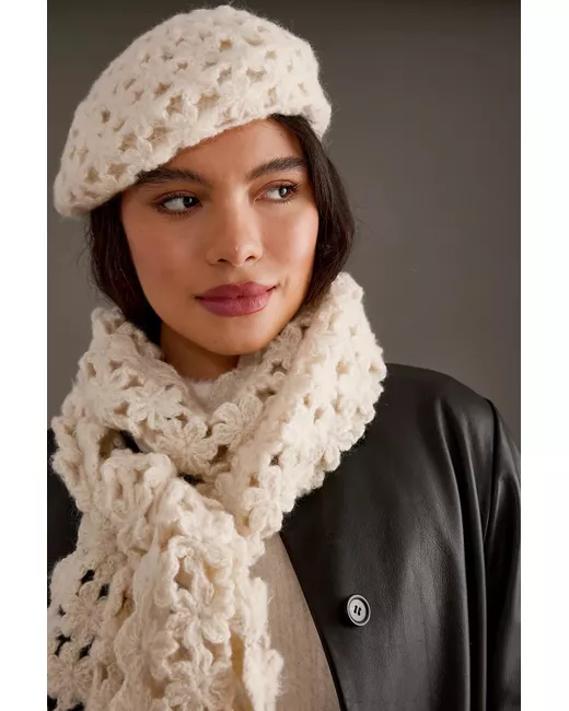 Anthropologie Embellished Knit Beret Maeve Pearl Embellished Beret | Anthropologie main image 4