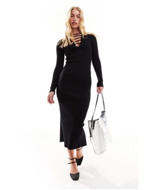 emma fold over knitted dress Few Moda | Nicole Knit Dress main image 1