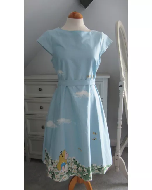 cath kidston blue dress Sky Blue Strapless Lace Midi Prom Dress A line Short Party Dress JKL31 –  SELINADRESS main image 1
