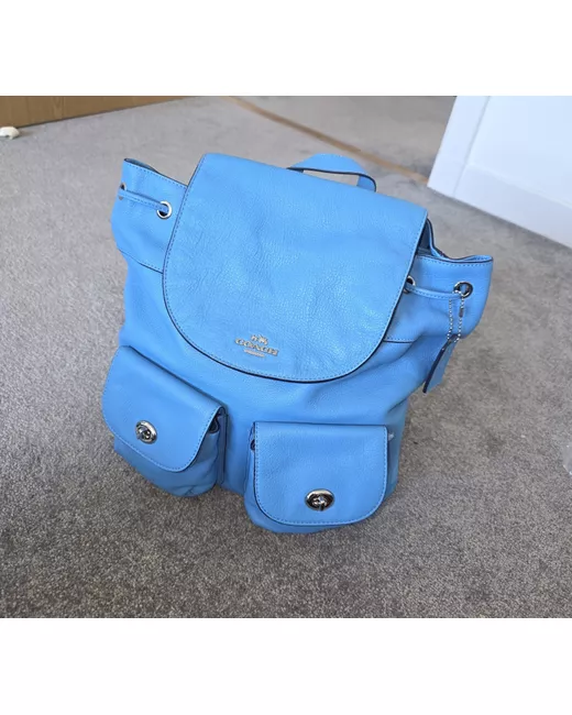 charlie coach backpack Coach Medium Charlie Backpack in Signature Canas With Cherry Motif