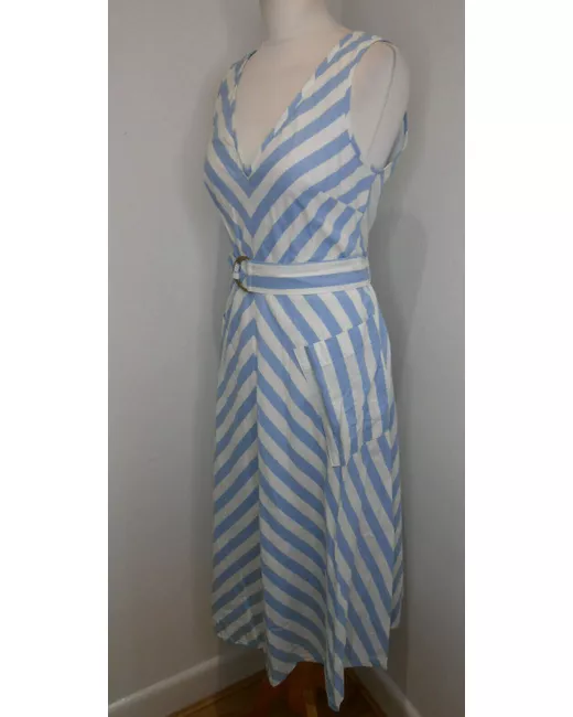 kate spade deck stripe midi dress Button Back Stripe Dress