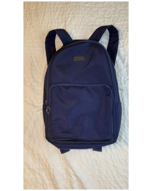 Jimmy Choo navy‎ blue canvas backpack With Front Pocket And Large Inside Storage Chanel Canvas Cruise La Pausa Print Backpack Blue Multicolor  main image 3