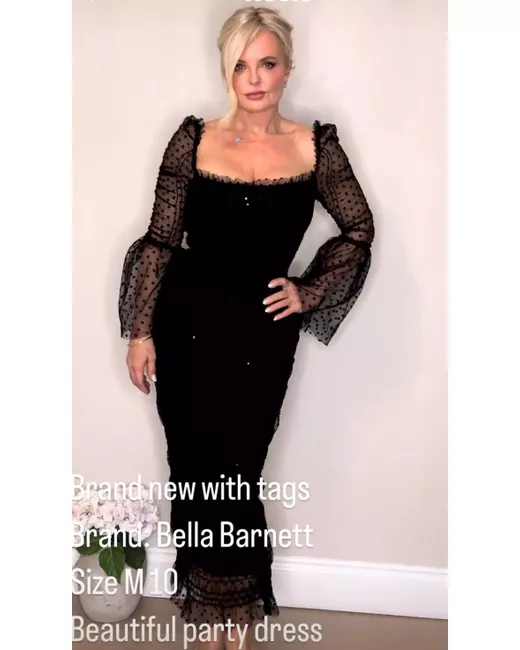 Bella BNWT Barnett party Dress 10 in Black | Stylemi