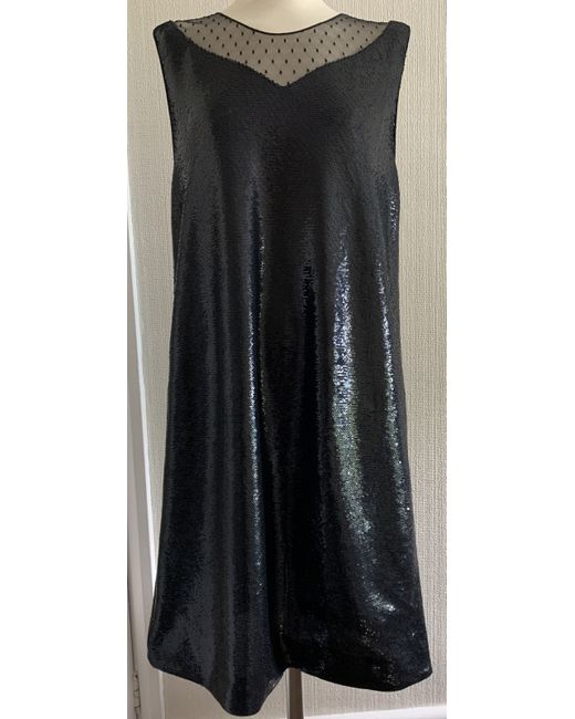 Emporio Armani Sequins Evening Dress 48 in Black | Stylemi