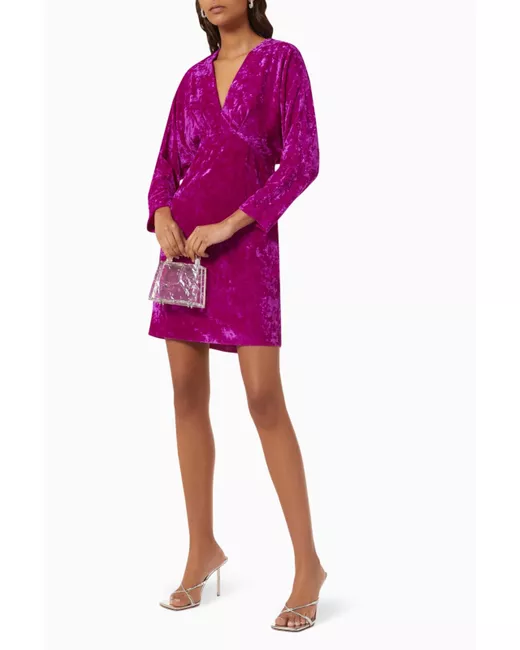 knee length dresses for ladies Velvet Mini Dress
