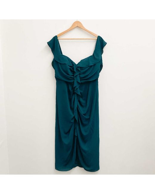 City Chic lace dress off the shoulder emerald 16 in Green | Stylemi