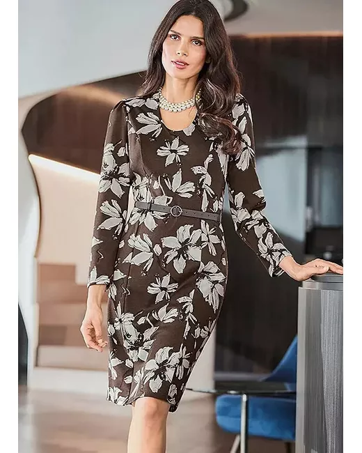Kaleidoscope Heine Plus 18 Lemon Print Shift Occasion DRESS 89 in Floral |  Stylemi