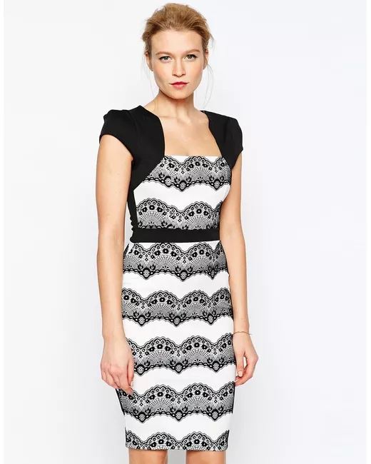 hot pink lace midi dress Self-Portrait Dress main image 0