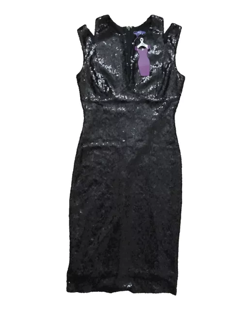 chinese dress ladies AMY CHILDS BLACK & NUDE LINED LACE TRIM PENCIL DRESS SIZE 16  Whispers  Dress Agency