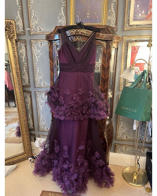 strapless open back dress Ozias Halter Semi Sheer Knit Maxi Dress / Deep Purple | Meshki