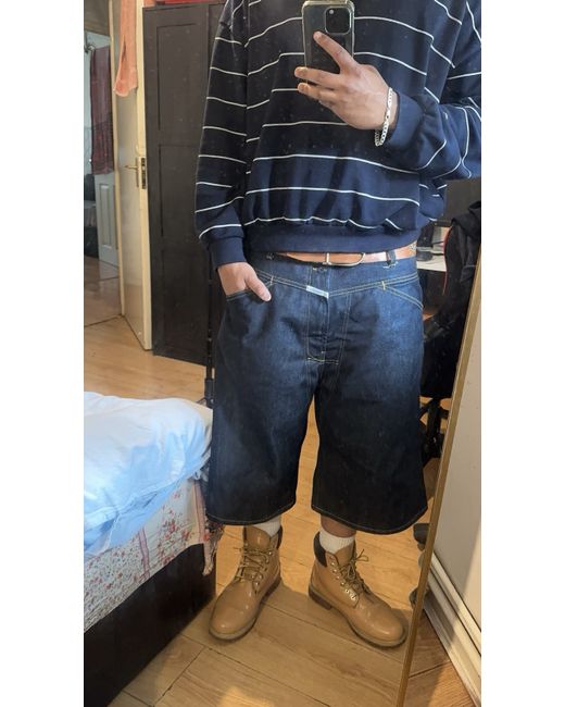 Supreme Denim Jorts Light Washed 34 Shorts in Blue | Stylemi