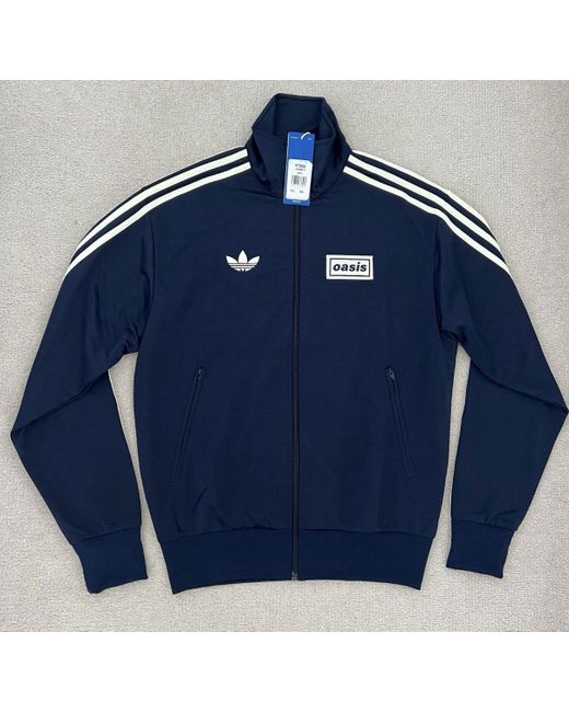 Adidas Oasis Track Top Zip Up Jacket Navy BNWT XL in Dark Blue