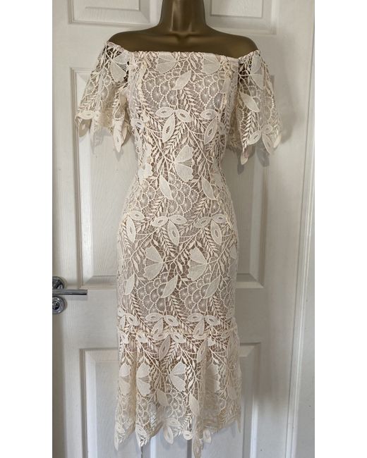 Coast Bnwt Stunning Marge Satin Fitted Lace Occasion Midi Dress 18 16 |  Stylemi