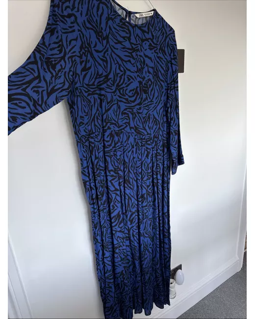 blue animal print dress zara L'AGENCE Cori Mini Dress In Midnight main image 0