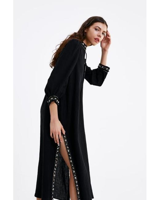 black prom dress a line A-Line Black Tulle Lace Long Prom Dress, Black Formal Graduation Dress   shdress