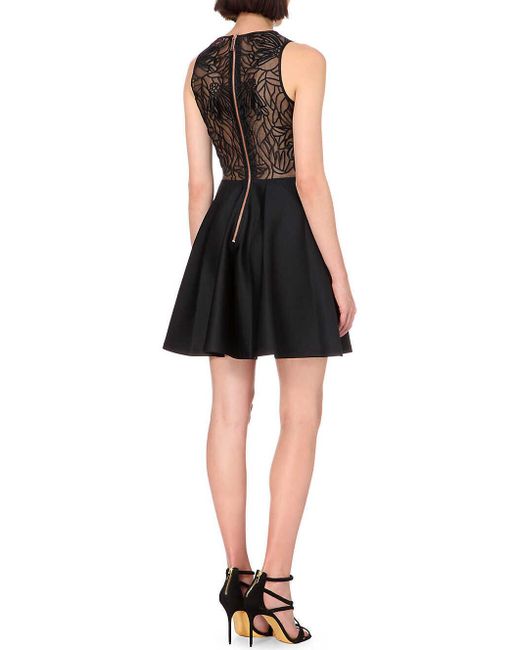 Ted Baker Venma sheer embroidered lace cut out fitflare skirt skater dress  2 10 | Stylemi