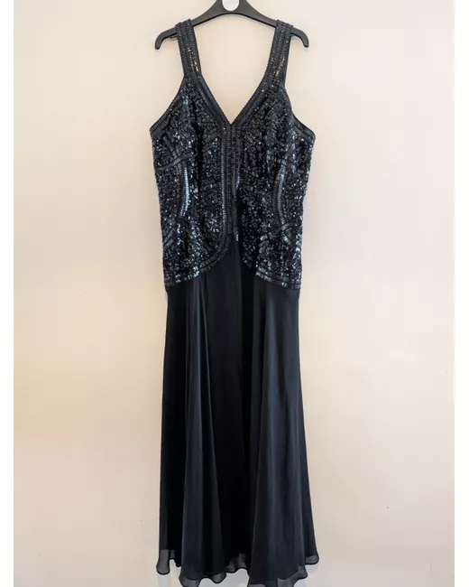 sachin and babi light blue dress Amanda Wakeley Silk mermaid style dress in midnight blue Dark blue  ref.1685674 main image 0