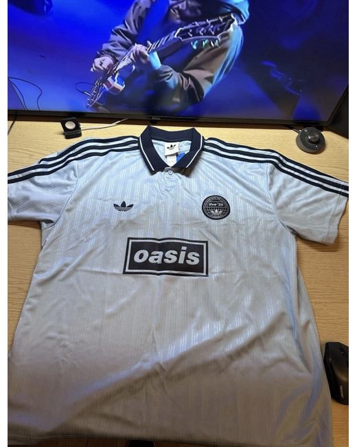 Adidas x Oasis Jacquard football shirt XL rare LONDON UK version